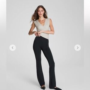 SPANX Black Micro Flare Pants